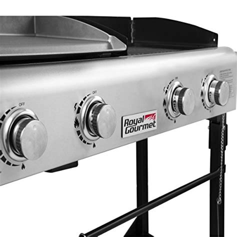 Flat top grills are one of our favorite types of outdoor barbecue equipment. Royal Gourmet Portable Propane Gas Grill and Griddle Combo ...