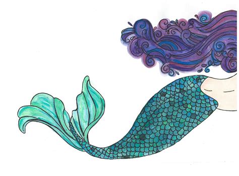 Mermaid Clipart Mermaid Clip Art Mermaid Sticker Mermaid