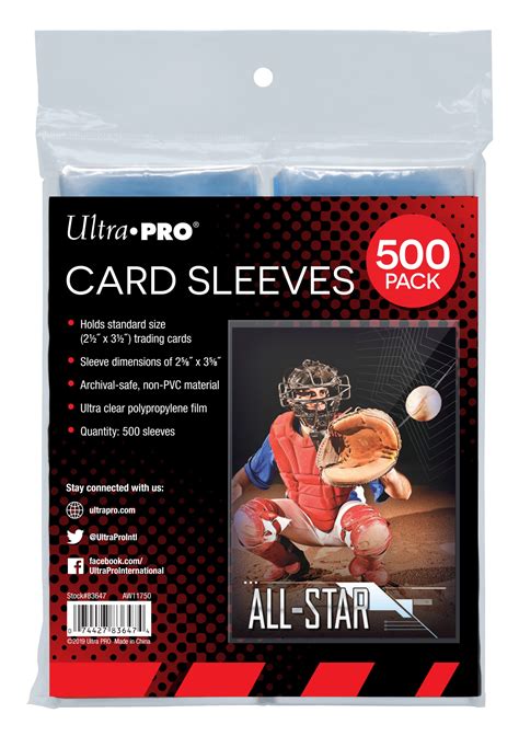 Buy Ultra Pro Clear Card Sleeves For Standard Size Trading Cards