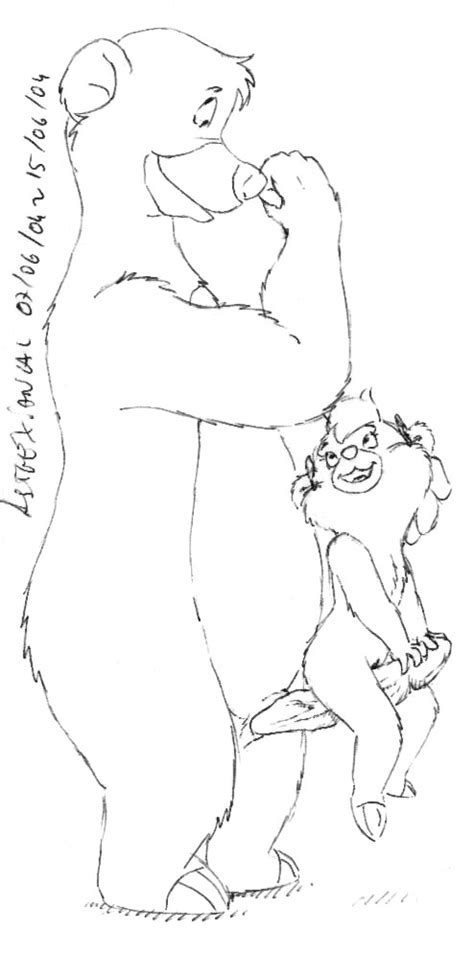 Rule 34 Anthro Asthexiancal Baloo Bear Disney Female Fur Furry Male