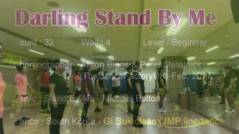 Darling Stand By Me - line dance (demo & teach) - YouTube