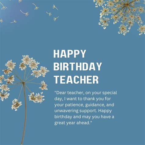 Happy Birthday Wishes For Teacher Get Heart Touching Birthday Wishes