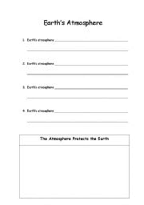 1) the troposphere is the first layer above the surface and contains half of the earth's atmosphere. 10 Best Images of Earth's Atmosphere Worksheets - Layers ...