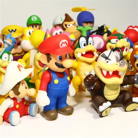SUPER MARIO BROS Koopa Luigi Yoshi Bowser Action Figure Nintendo World