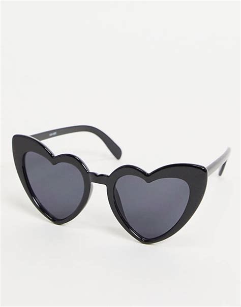madein chunky frame heart shaped sunglasses asos