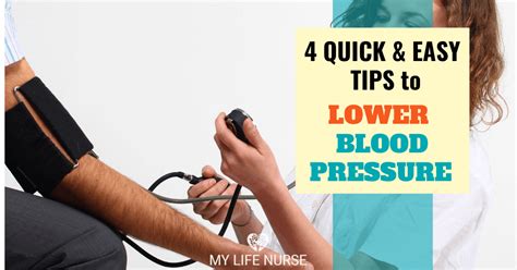 4 Quick And Easy Tips To Lower Blood Pressure My Life Nurse