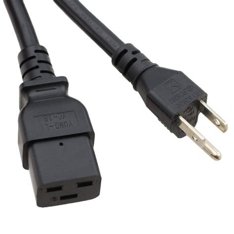 Blokforge 14 Awg 6ft Nema 5 15p To C19 Ac Power Cord For