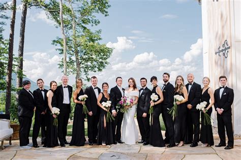 Black & White Wedding ceremony - Blooms By The Field - All