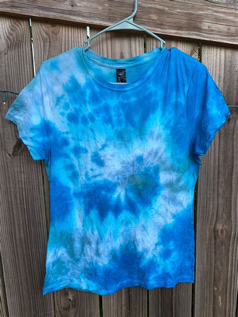 Blue Tye Dye Shirt Etsy