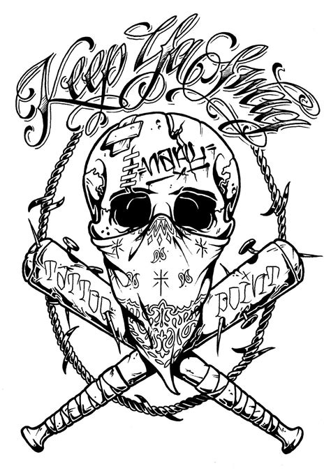 Kysbandanaskull1bmp 1118×1600 Weird Tattoos Tattoo Design