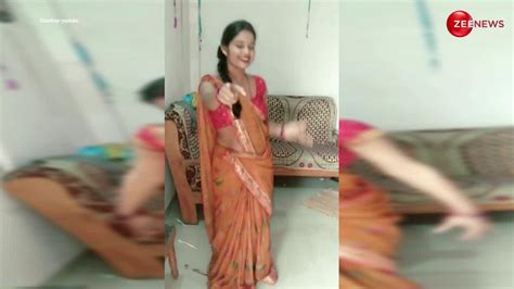 Desi Bhabhi Dances On Haryanvi Song Goli Chal Javegi In Exposing Saree Devar Also Goes Crazy