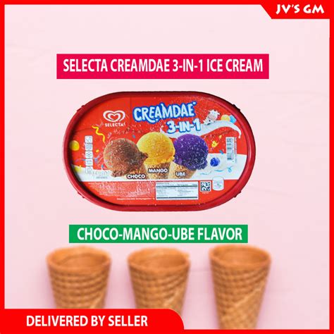 Selecta Creamdae In Pack Ice Cream Choco Mango Ube Flavor Ltr Tub Lazada PH