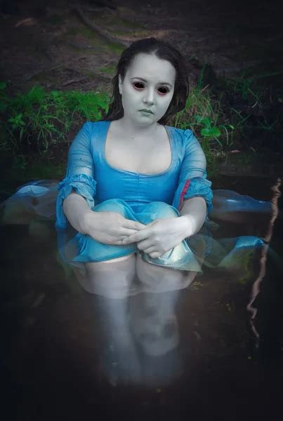 Terrible Drowned Dead Ghost Woman Stock Photo By ©darkbird 118179578