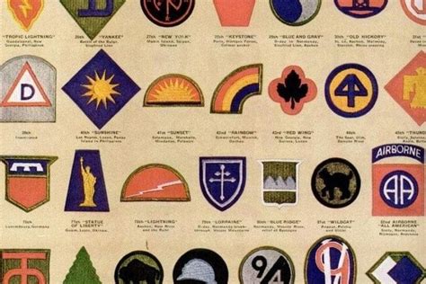 See Dozens Of Vintage Us Army And Navy Shoulder Insignia Plus Wwii