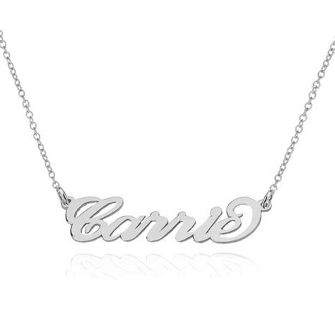 Celebrity Name Necklace From Sex And The City Etsy