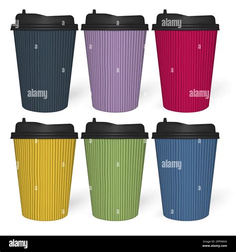Paper Coffee Cups Stock Vector Images Alamy