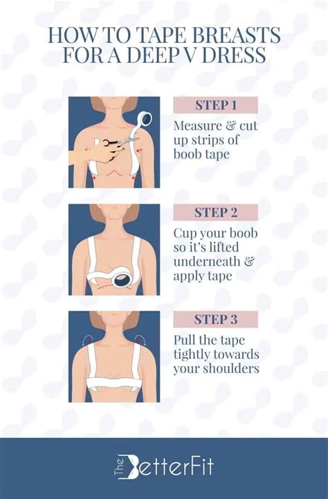 How To Tape Your Breasts For A Deep V Dress TheBetterFit