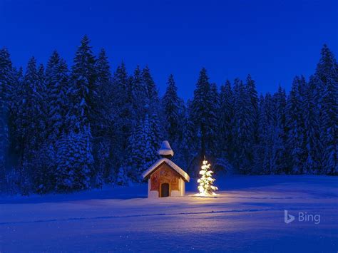Germany Bavaria Chapel Christmas 2018 Bing Wallpaper