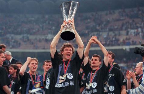 The 199697 uefa cup was won by schalke 04 in penalties over internazionale second leg references this was the last year in which the uefa cup final was play. Coppa UEFA 1996/97: SCHALKE 04 - Storie di Calcio