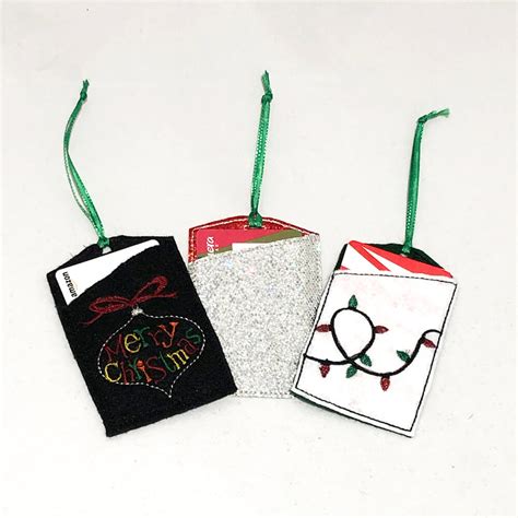 In The Hoop Gift Card Holders Machine Embroidery Geek