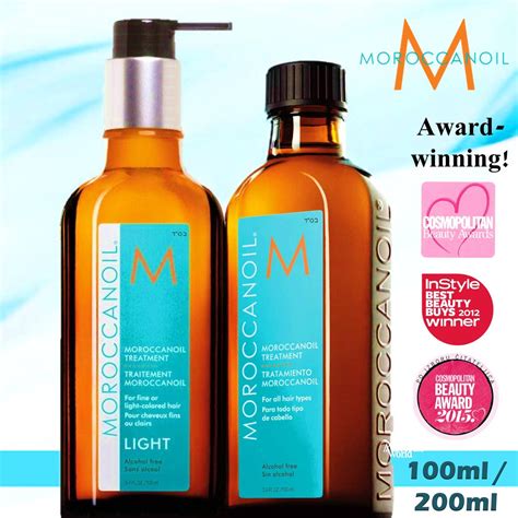 Moroccanoil Hair Treatment Oil Original Light Various Sizes 10ml 100ml 200ml Shopee Singapore