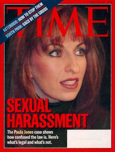 Time Magazine Cover Paula Jones Mar Scandals