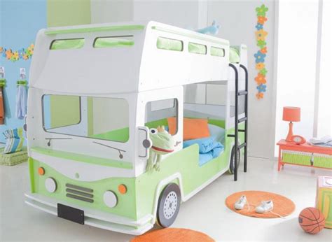 Bus Shaped Bunk Bed For Kids Room Homemydesign