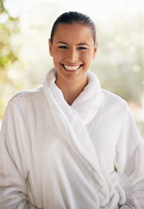 Im Ready For My Spa Treatment A Young Woman At The Day Spa Stock