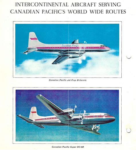 Canadian Pacific Airlines Brochure Back Page C 1958 Flickr