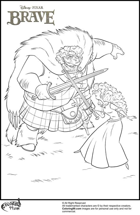 Elegant and detailed, there is enough here to color to satisfy the most creative and. Disney Princess Merida Coloring Pages | Team colors