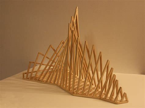 Wooden Line Sculpture On Behance