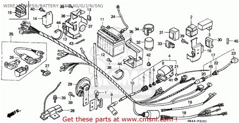 Atc90 wiring diagram wiring schematic diagram brown. Honda C50 Cub 1988 (j) Greece Wire Harness/battery (c50lag ...