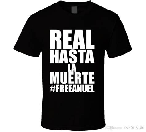 Real Hasta La Muerte Anuel Aa Freeanuel Reggaeton Regueton T Shirt