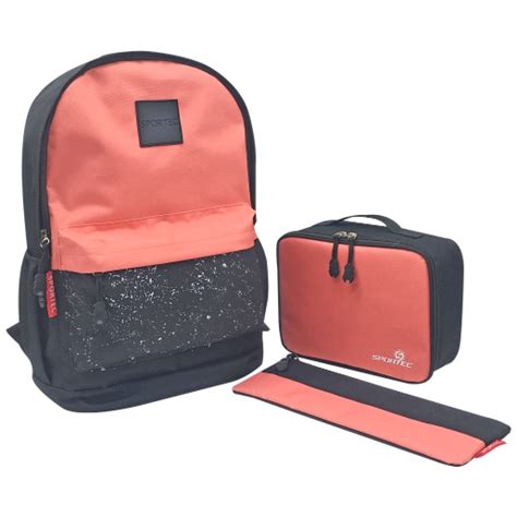 Sportec Value School Bag Set 3pce Pink School Backpacks And Trolleys