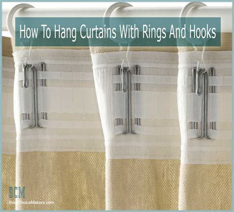 How To Hang Curtains With Rings And Hooks Easy Guide