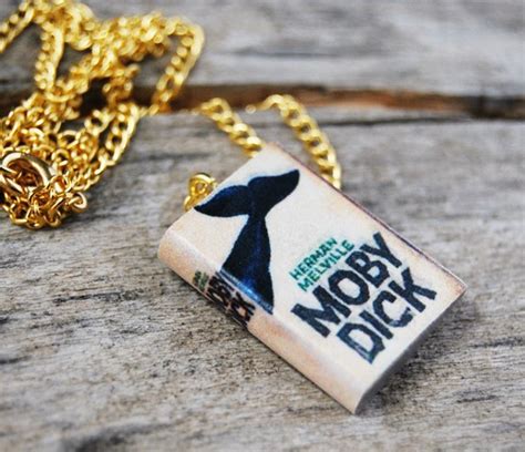 Moby Dick Mini Book Necklace Etsy