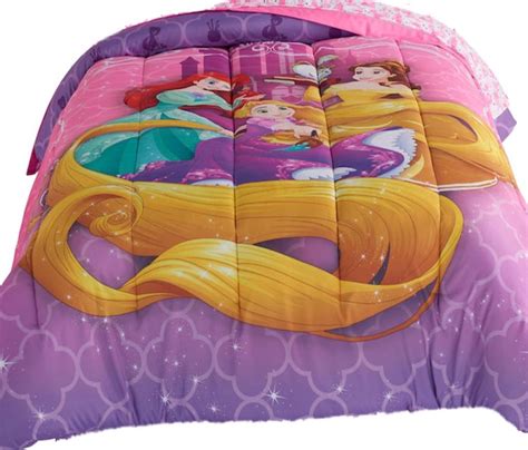 Disney Princess Full Queen Comforter With Ariel Belle And Rapunzel