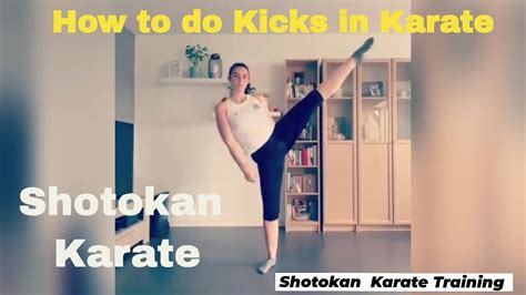 How To Do Kicks In Karate Basic Karate Kicks Shotokan Karate
