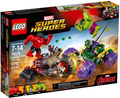 76078 Lego Marvel Super Heroes Hulk Vs Red Hulk Klickbricks