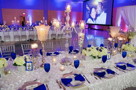 Royal Blue Wedding Decorations Moises Boudreaux