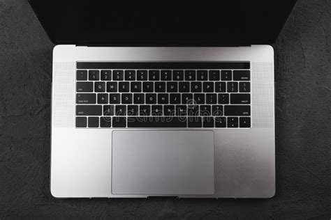 The Keyboard of a Modern Computer, Top View Stock Photo - Image of