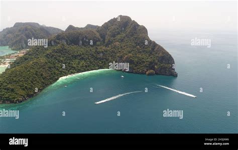 Aerial Drone Photo Of Yong Kasem Bay Called Monkey Beach Part Of