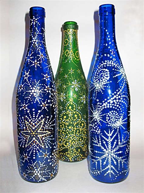 Vintage glass genie bottles ─ these bottles were popular as a decorative item in the early 60's to 70's. Handmade christmas crafts - 15 ways to recycle glass bottles