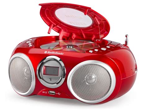 Audiosonic Cd 570 Cd Stereoradio Mp3 Usb 20 Rot