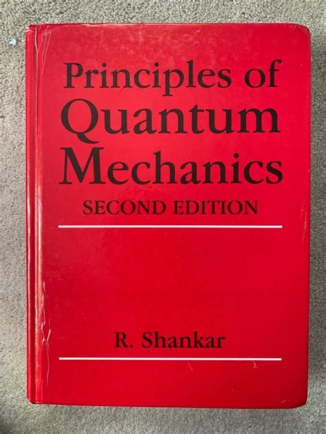 Principles Of Quantum Mechanics 2nd Edition Hardcover By Shankar R