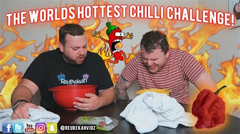 the worlds hottest chilli challenge the carolina reaper 🔥🌶 youtube