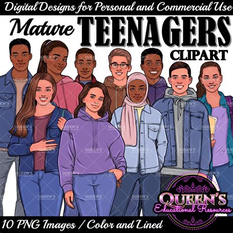 Teenagers Clipart Teen Clipart Mature Teens Clipart Teenagers