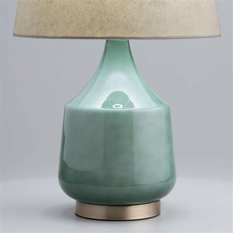 Your bedside table really isn't complete without a lamp, and the right lamp can totally pull your whole room's look together. Jade Green Ombre Glass Table Lamp Base | World Market in 2020 | Lamp bases, Table lamp base ...