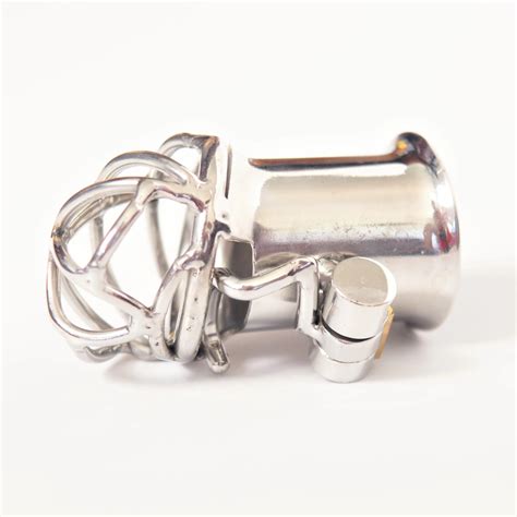 Male Stainless Steel Puncture Chastity Cage PA Lock Mm Piercing Hook Mens Metal Locking Belt