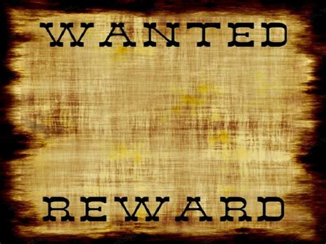 Wanted Poster Web Page Backgrounds For Powerpoint Templates Ppt